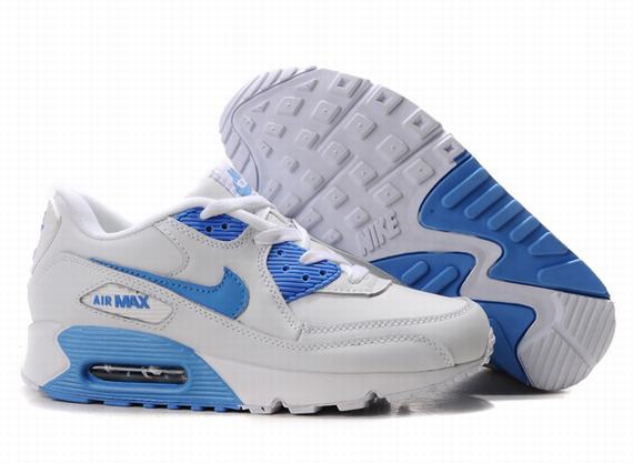 Nike Air Max Shoes Womens White/Blue Online